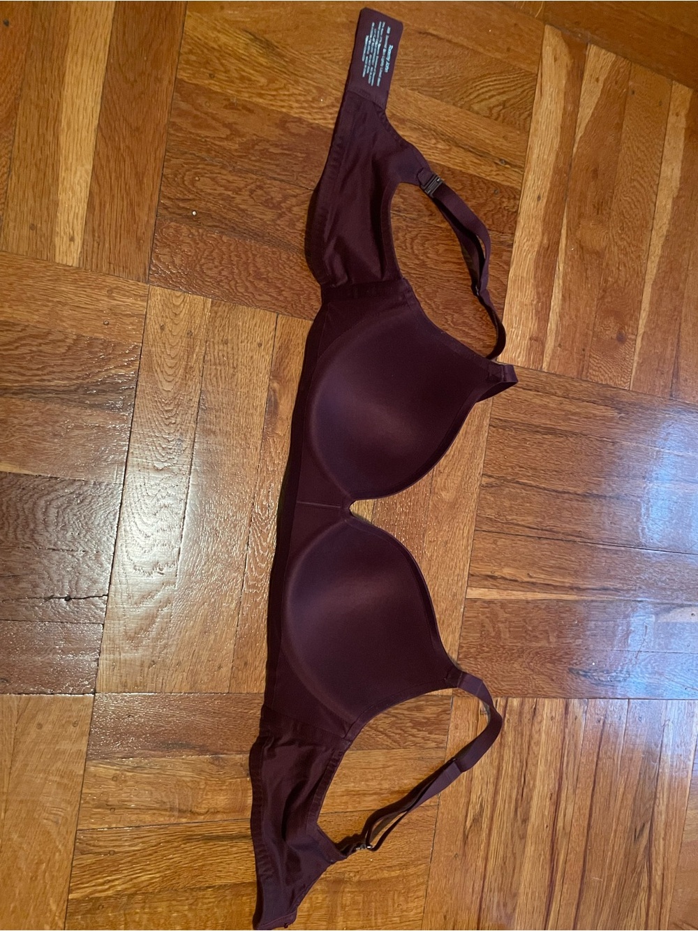 Tommy John Seamless T-Shirt Bra - Plum 36B - Picture 6 of 8